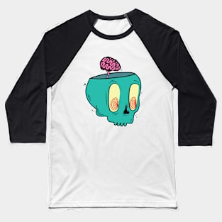 Brain Skull Baseball T-Shirt